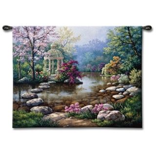 Garden Gazeebo 53" Wide Wall Tapestry   #J8933