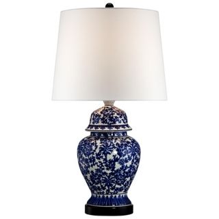 Blue and White Porcelain Temple Jar Table Lamp   #R2462