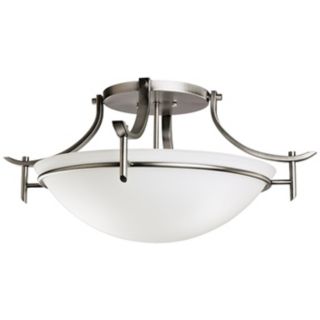 Olympia Antique Pewter 24" Wide Ceiling Light Fixture   #H9414