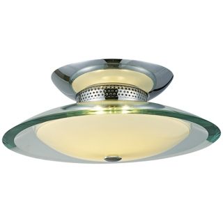 Curva Chrome Round 2 Light 12" Wide Ceiling Light   #H5049