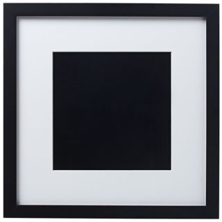 14 x 14 Black Finish With White Matting Wall Art Frame   #R6083
