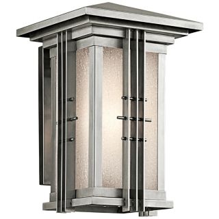 Brushed Steel, Transitional Outdoor Lighting