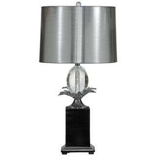 Heston Silver and Black Table Lamp   #Y8820