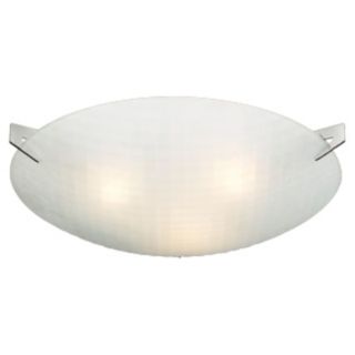 Checkered Acid Frost Glass 17" Wide Ceiling Light Fixture   #H3991