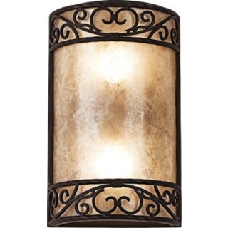 Natural Mica Collection 12 1/2" High Wall Sconce Fixture   #68055