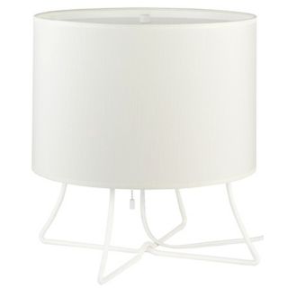 Lights Up Virgil Low Ivory Ipanema Shade Accent Lamp   #T6666