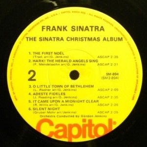 Frank Sinatra The Sinatra Christmas Album 1957 Vinyl LP VG EX