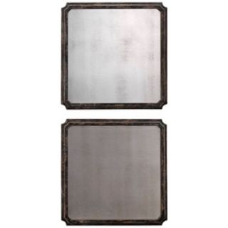 Uttermost Set of 2 Logrono 16" Square Wall Mirrors   #X8285