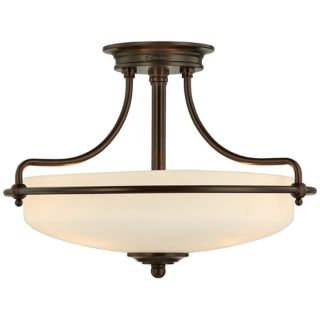Griffin Collection Palladian Bronze 17" Wide Ceiling Light   #M8755