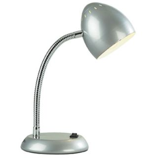 Silver Gooseneck Mini Desk Lamp   #41450
