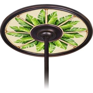 Pacific Palm 6 1/2" Opening Bronze Ceiling Fan Medallion   #H3293 H3653