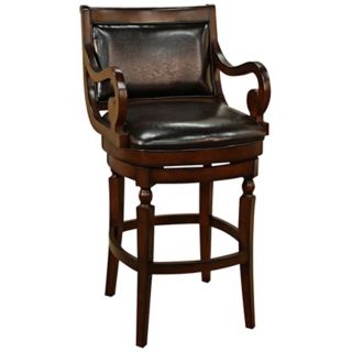 American Heritage Hershey Suede 30" High Swivel Bar Stool   #T4820