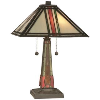 Dale Tiffany Multi Color Mission Table Lamp   #X2860