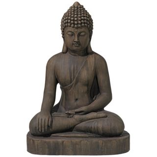 Sitting Buddha 29" High Outdoor Statue   #V8077
