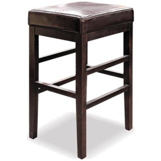 Classic Bicast Leather Espresso 26 1/2" High Counter Stool   #G4858