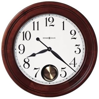 Howard Miller Griffith 25" Cherry Hardwood Wall Clock   #X6058