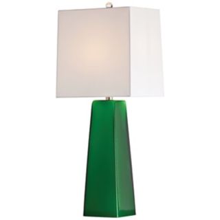 Arteriors Home Roma Emerald Cased Glass Table Lamp   #V5089