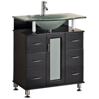 Huntington 30" Wide Espresso Single Sink Vanity Set   #W5667