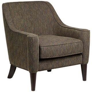 Lacey Multi Color Threaded Olive Weave Armchair   #V9443