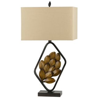 Sarzana Autumn Leaf Metal Table Lamp   #P6488