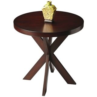 Butler Loft Chocolate Round Accent Table   #U7817