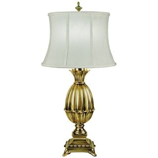 Footed Artichoke Polished Brass Finish Table Lamp   #J6550