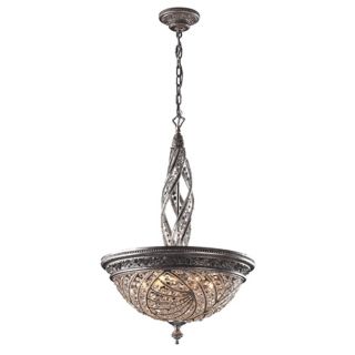 Genoese Collection Silver Finish Crystal Pendant Chandelier   #60253