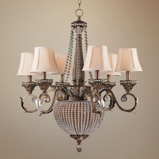 Crystorama Roosevelt Collection Patina 6 Light Chandelier   #P9692
