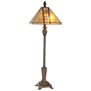 Dale Tiffany Mission Fieldstone Buffet Table Lamp   #X3674
