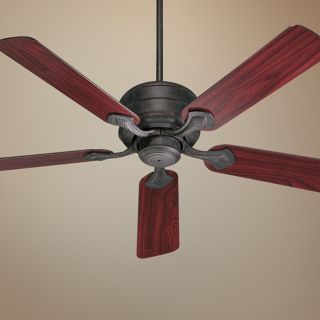 52" Quorum Hanover Toasted Sienna Ceiling Fan   #83431