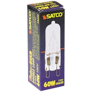 Satco 60 Watt G9 120 Volt Frosted Halogen Light Bulb   #N9263