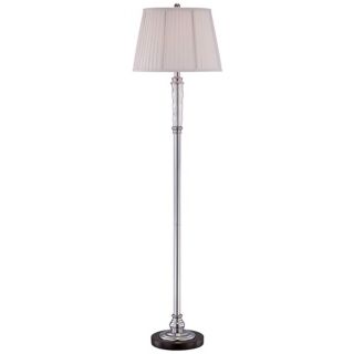 Marcello Chrome Marble and Glass Lite Source Floor Lamp   #V1094