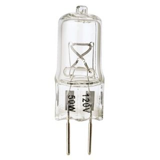 Tesler 50 Watt Halogen 120 Volt G6 Bi Pin Light Bulb   #02344