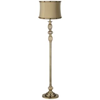 Morell Almond Satin Brass Mercury Glass Floor Lamp   #X7360 Y1725