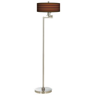 Tones Of Sienna Energy Efficient Swing Arm Floor Lamp   #13024 J9186