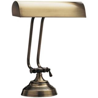 Antique Brass Finish Adjustable Piano Desk Lamp   #31388