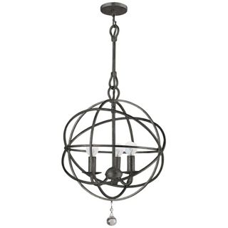 Crystorama Solaris English Bronze 28" Wide Pendant Light   #P6315