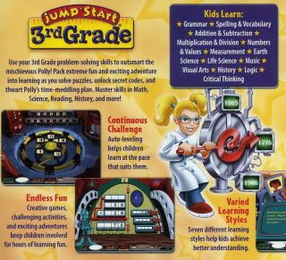 Jumpstart Advanced 3rd Grade PC Mac CD Grammar Spelling Math Science