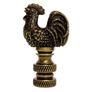 Mini Rooster Antique Metal Finial   #00547