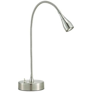 Medina Satin Steel LED Desk Lamp   #R4588