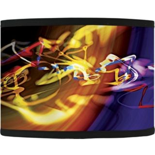 Yellow Flare Giclee Style Lamp Shade 13.5x13.5x10 (Spider)   #37869 83256
