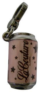 Juicy Couture Can of Couture Silver Charm for Bracelet Gift New