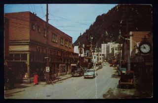1950s Postcard Juneau Alaska Franklin Street