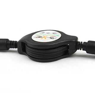USD $ 1.69   3.5mm Retractable AUX Cable   Black/78cm Length,