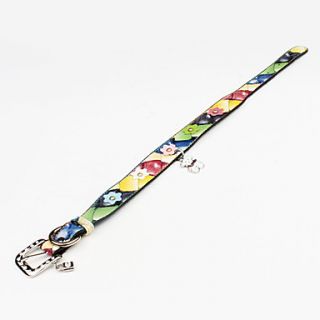 USD $ 6.79   Adjustable Colorful Flower Style Collar for Dogs(Size L