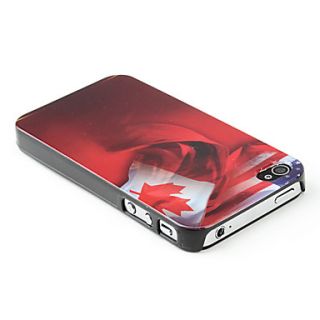 USD $ 2.89   Canadian Flag Pattern Hard Case for iPhone 4 and 4S