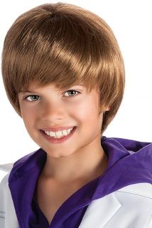 Justin Bieber Pop Fever Star Teen Costume Boys Wig