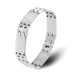 USD $ 6.79   Mens Great Wall Grain Pattern Bracelet,