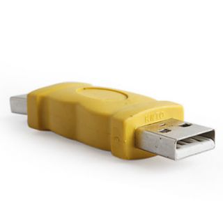 EUR € 0.91   USB mâle jaune adaptateur mâle, livraison gratuite