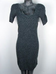 Free People Charcoal Sweater Dress with Slip Junior Size Medium